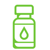 Tincture bottle icon for oils and tinctures